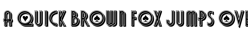 Preview of Poker Regular font