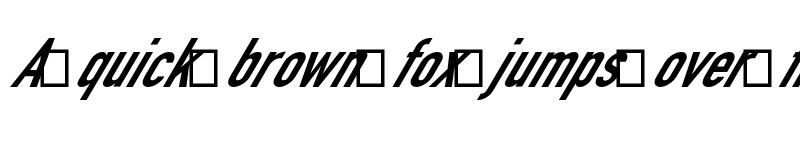 Preview of Poland Cannot Into Condensed Italic font