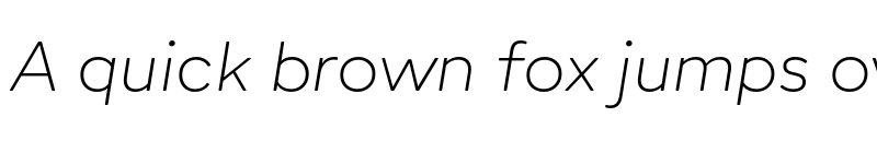 Preview of Poligon Thin Italic font