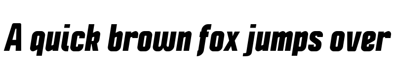 Preview of Politica Black Italic Cd font