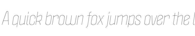 Preview of Politica Thin Italic Cd font