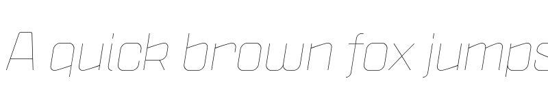 Preview of Politica Thin Italic Xp font