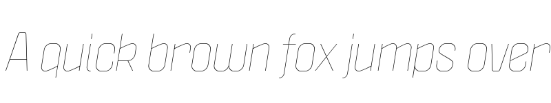 Preview of Politica Thin Italic font