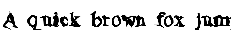 Preview of Poltergeist Thick Regular font