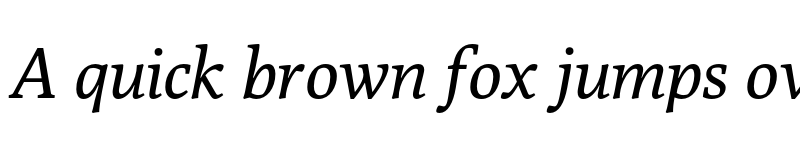 Preview of Poly Italic font