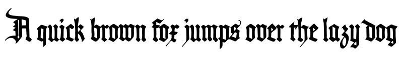 Preview of Pommern Gotisch Regular font