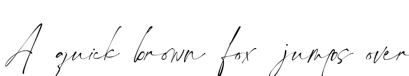 Preview of Ponpewd Signature Regular font