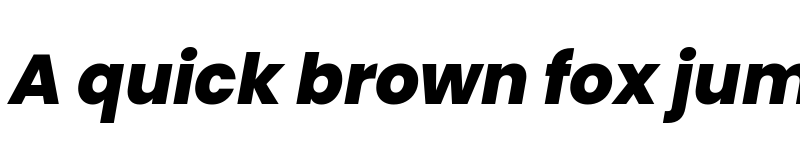 Preview of Poppins ExtraBold Italic font