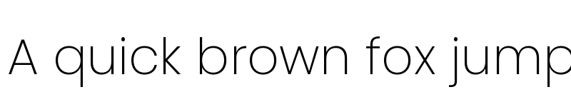 Preview of Poppins ExtraLight font