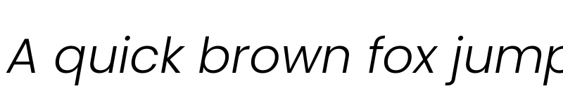 Preview of Poppins Light Italic font
