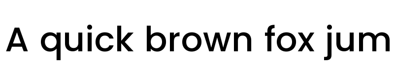 Preview of Poppins Medium font