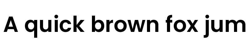 Preview of Poppins SemiBold font