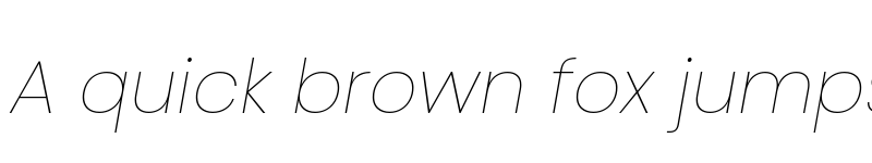 Preview of Poppins Thin Italic font