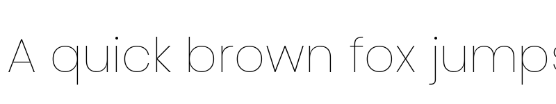 Preview of Poppins Thin font