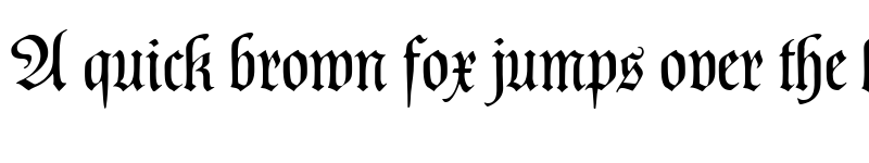 Preview of Poppl Fraktur CAT Regular font