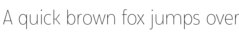 Preview of Popten Display Thin font