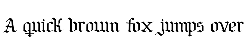 Preview of Por Siempre G?tica Regular font