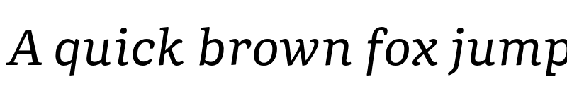 Preview of Portada Text Italic font