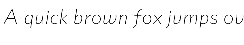 Preview of Portheras Test Extra Light Italic font