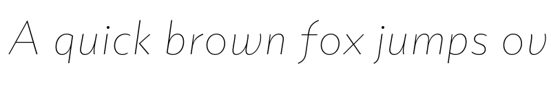 Preview of Portheras Test Thin Italic font