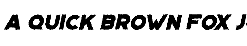 Preview of Portico Distorted Oblique font