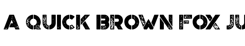 Preview of Portico Stencil Rough font