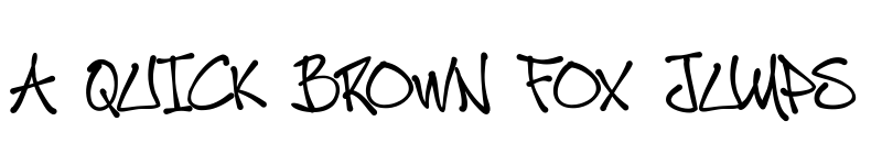 Preview of Posca Mad Thrasherz Regular font