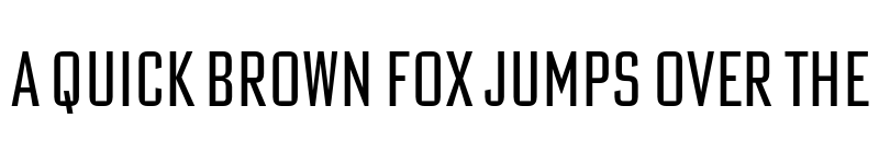 Preview of Poster Gothic ExCond ATF Regular font