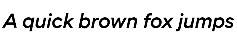 Preview of PostNord Sans Medium Italic font