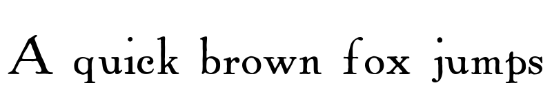 Preview of Powell Antique Regular font