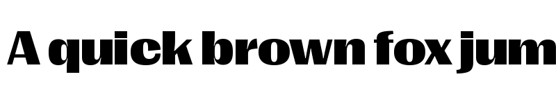 Preview of PP Right Gothic Wide Black font