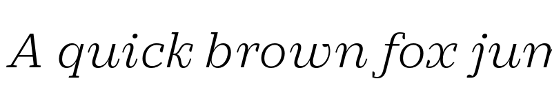 Preview of Practical Serif Light Italic font