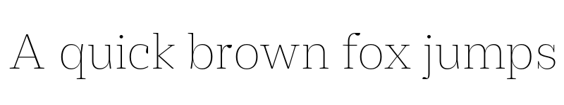 Preview of Practical Serif Thin font