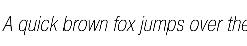 Preview of Pragmatica Cond Extra Light Oblique font