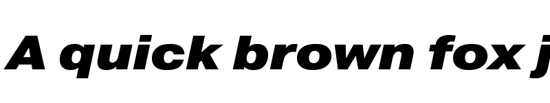 Preview of Pragmatica Extended Black Oblique font