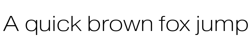 Preview of Pragmatica Extended Extra Light font