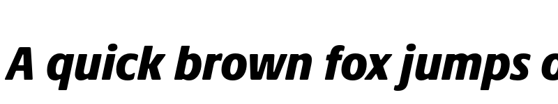 Preview of Praxis Next Black Condensed Italic font