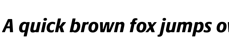 Preview of Praxis Next Heavy Condensed Italic font