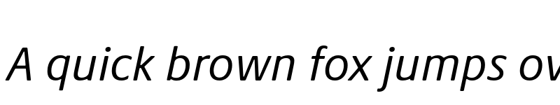 Preview of Praxis Next Italic font