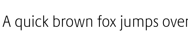 Preview of Praxis Next Light Condensed font