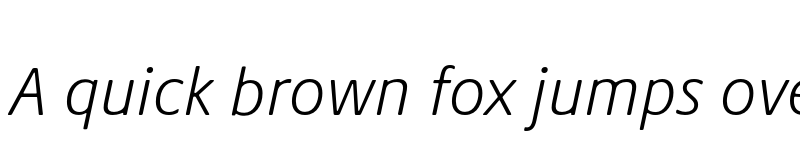 Preview of Praxis Next Light Italic font