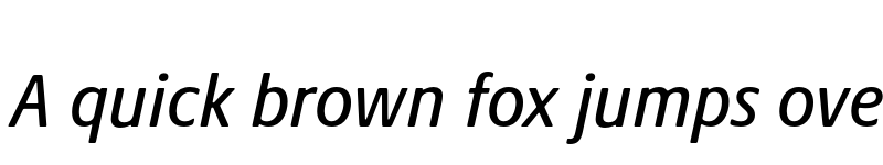 Preview of Praxis Next Medium Condensed Italic font