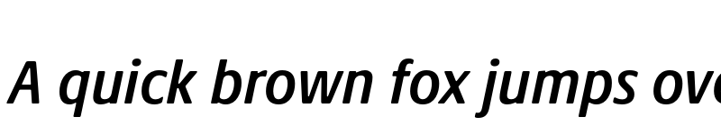 Preview of Praxis Next SemiBold Condensed Italic font