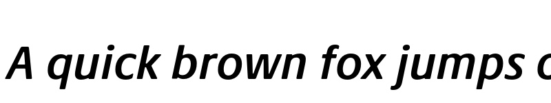 Preview of Praxis Next SemiBold Italic font