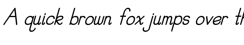 Preview of PreCursive OFL Italic font