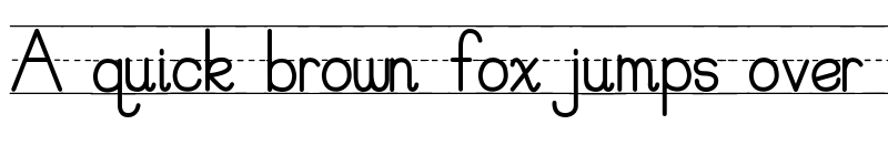 Preview of PreCursive OFL Lined font