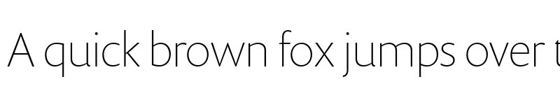 Preview of Prenton RP Display Thin font