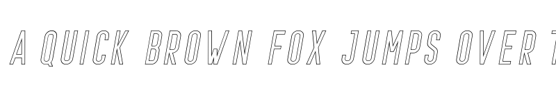 Preview of Prestage Outline Italic font