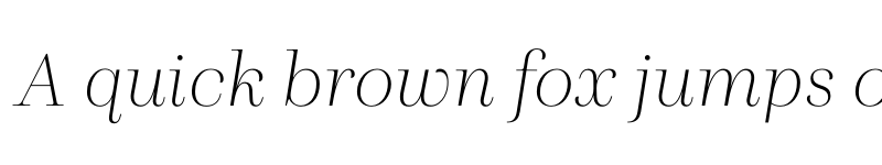 Preview of Presti Display Light Italic font