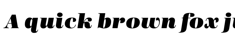 Preview of Presti Text Black Italic font
